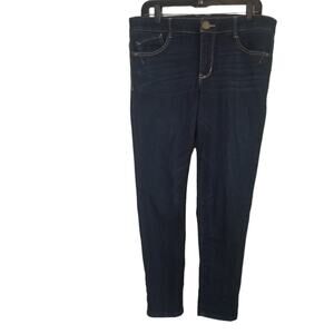 Democracy AB Technology Sz. 12 Jeggings Stretch Dark Wash Ankle Cropped Mid Rise